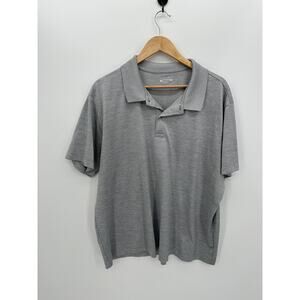 Falls Creek Polo Mens Size XXL Gray‎ Performance Short Sleeve Tee Golf Casual